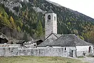 Old Church in Macugnaga, Italy