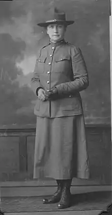 Image of Dr. Bennett in her World War I Uniform