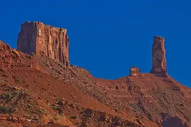 The Rectory (left) and Castleton Tower (right)