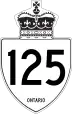 Highway 125 marker