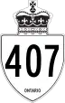 Highway 407 marker