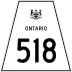 Highway 518 marker