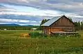 A barn in Orajärvi village of Sodankylä, Lapland, Finland.