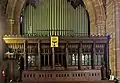 The choir stalls and organ