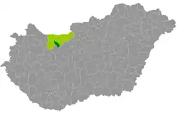 Oroszlány District within Hungary and Komárom-Esztergom County.