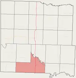 Location in Bates County