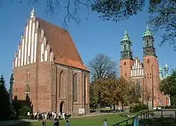 Cathedral and Church of Holy Virgin Mary on the left.