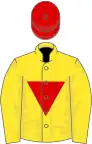 Yellow, Red inverted triangle and cap