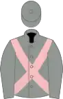 Grey, pink cross belts