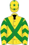 Yellow, green cross-belts, chevrons on sleeves, stars on cap