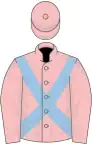 Pink, light blue cross-belts