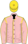 Pink, yellow seams and cap