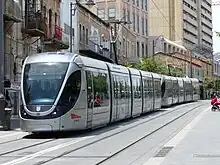 Light rail at Jaffa Road