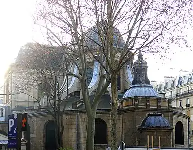 The apse of the church