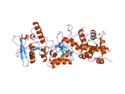 1yrt: Crystal Structure analysis of the adenylyl cyclaes catalytic domain of adenylyl cyclase toxin of Bordetella pertussis in presence of c-terminal calmodulin