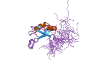 2do4: Solution structure of the RNA binding domain of squamous cell carcinoma antigen recognized by T cells 3