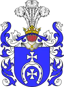 Episcopal coat of arms of Archbishop Leon Michał Przyłuski,