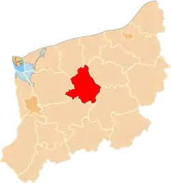 Location within the voivodeship