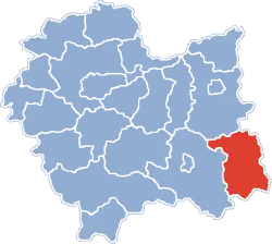 Location within the voivodeship