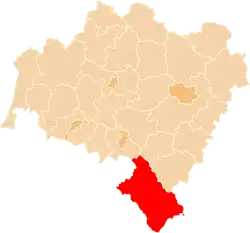 Location within the voivodeship