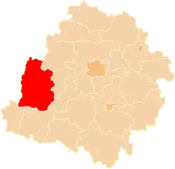 Location within the voivodeship