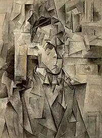 Pablo Picasso, 1910, Portrait of Wilhelm Uhde, oil on canvas, 81 x 60 cm, Joseph Pulitzer Collection