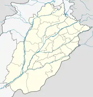 Wazirabad is located in Punjab, Pakistan