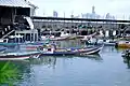 Fishing boats outside Mercado De Marisco Cinta Costera