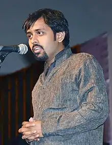 Pankaj Prasun in 2013 in a Kavi Sammelan held in Sahara City Lucknow