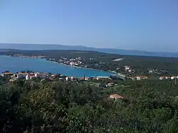 View over town