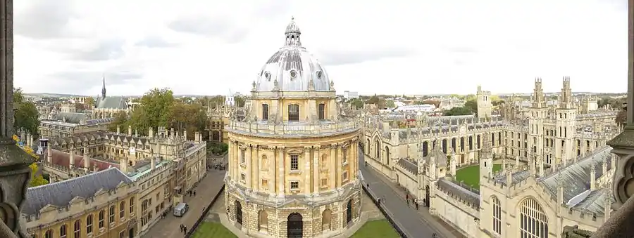 View from St Mary the Virgin's tower (with All Souls on the right)