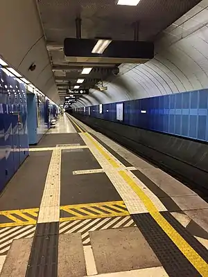 Northbound view from Parliament platform 3