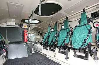 The interior of a Finnish Army XA-180M