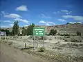 Sign on entering Paso del Sapo