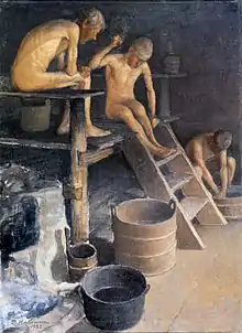 In the Sauna, 1925