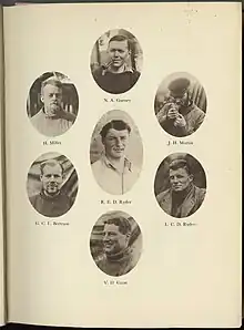 Nine of the sixteen members of the crew of the Penola.