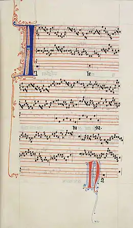 Image 11Alleluia nativitas by Perotin from the Codex Guelf.1099 (from History of music)