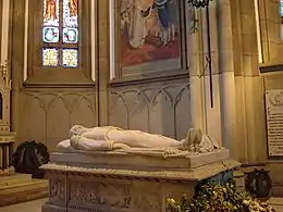 Tomb of Emperor Pedro II of Brazil and his wife Teresa Cristina, by Jean Magrou (gisant) and Hildegardo Leão Veloso (reliefs) in the Cathedral of São Pedro de Alcântara in Petrópolis, Brazil