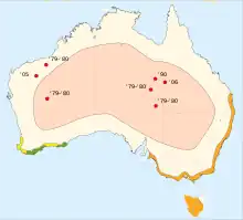 Tasmania and the coast of southeast Australia