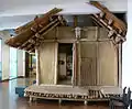 Prehistoric pile-dwelling house reconstruction