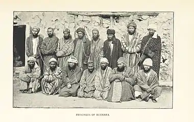 A group of prisoners in Bukhara, 1899