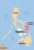 Map of the Philippines highlighting Eastern Visayas