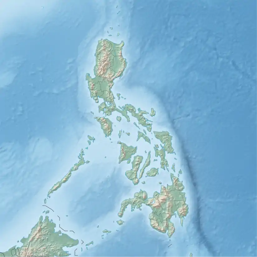 Map showing the location of Mount Inayawan Range Natural Park