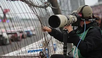 Sports photographer during 2019 Pocono 400