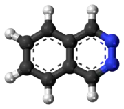 Ball-and-stick model of the phthalazine molecule