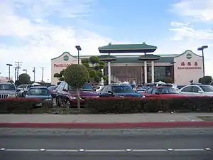 Large building with pagoda-style arches