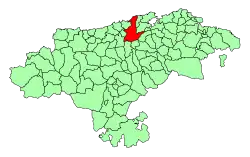 Location of Piélagos