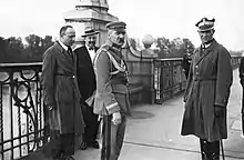 Marshall Józef Piłsudski on Poniatowski Bridge, 1926.