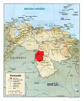 Piaroa Regional Territory Map