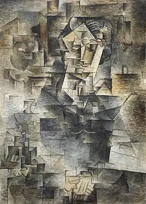 Pablo Picasso, Portrait of Daniel-Henry Kahnweiler, 1910, The Art Institute of Chicago